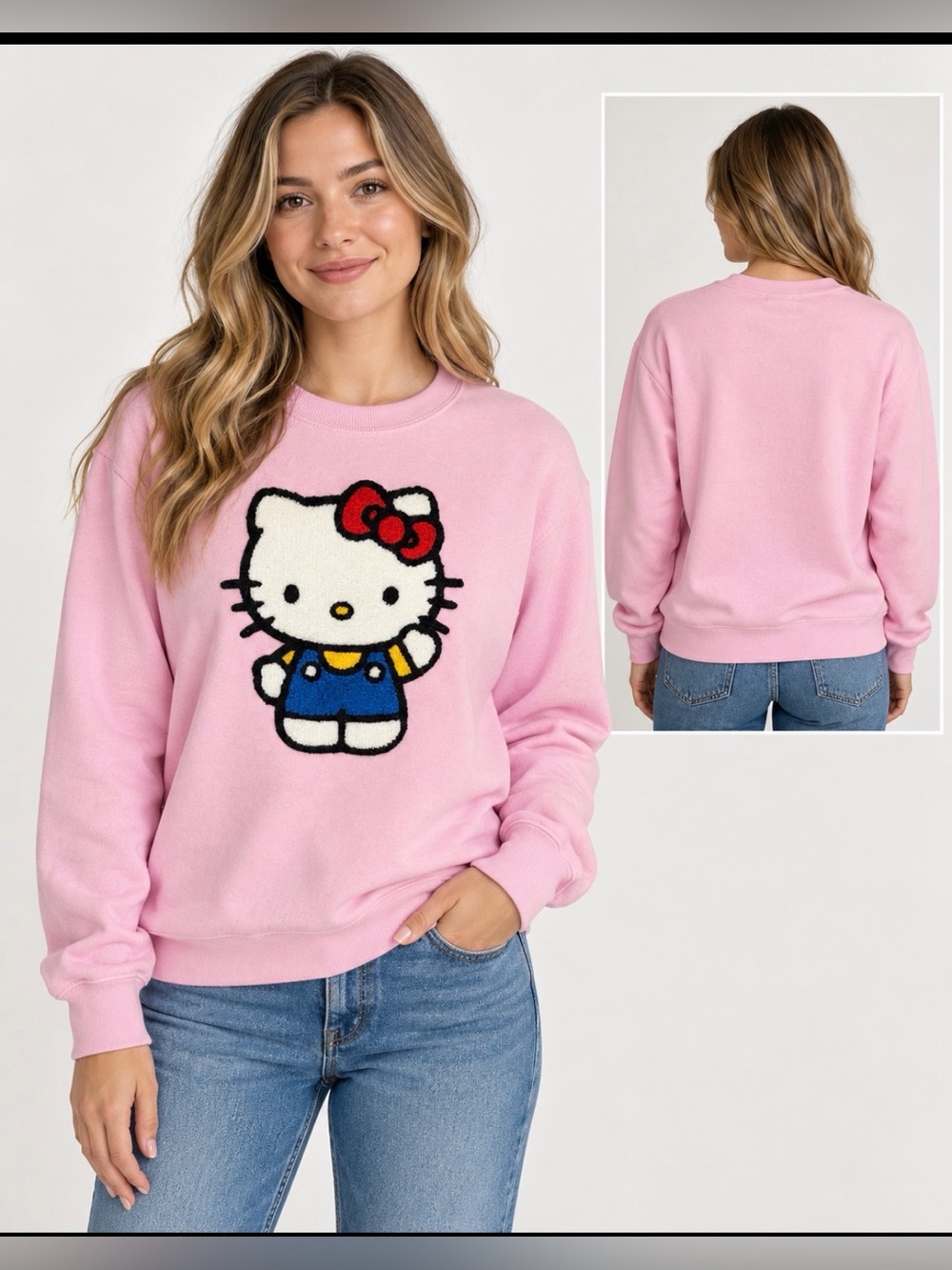Hello Kitty Pink Crewneck Sweater